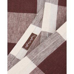 Sophie Allport Chocolate Brown Gingham Linen Napkins (Set of 4)