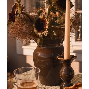 Lexington Stoneware Vase, brown/olive