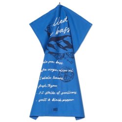 Lexington Grilled Sea Bass Organic Cotton Kitchen Towel