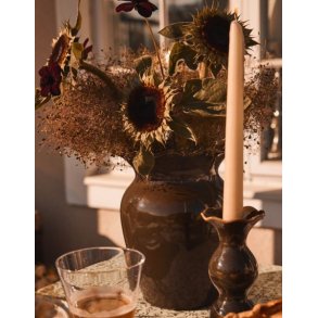 Lexington Stoneware Vase, brown/olive