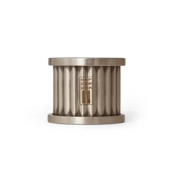Lexington Metal Napkin Ring With Striped Structure