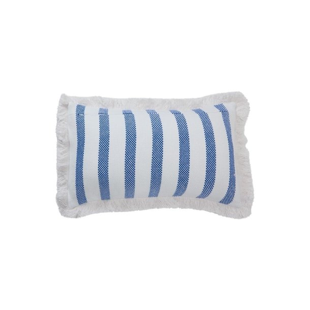 Lexington Striped Organic Cotton Fringe Pude