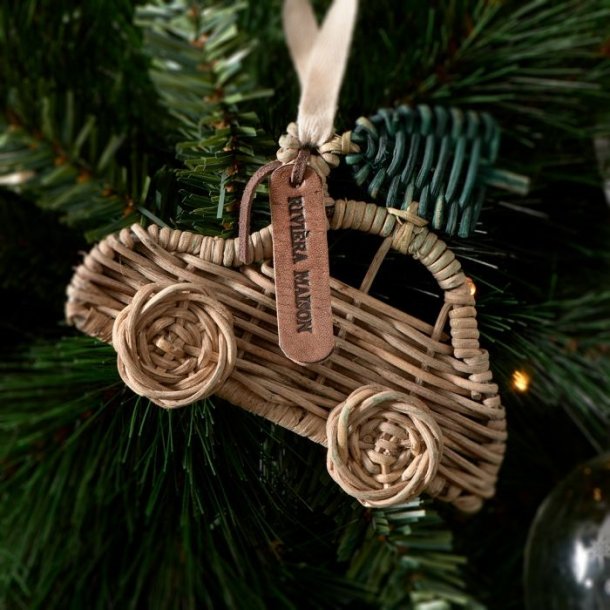 RM Rustic Rattan Car Ornament