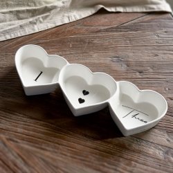 RM Triple Heart Serving Plate