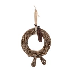 RM Rustic Rattan Mini Christmas Wreath