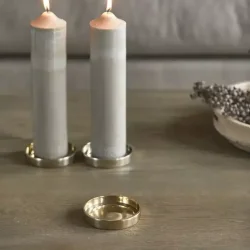 RM Candle Platter, gold