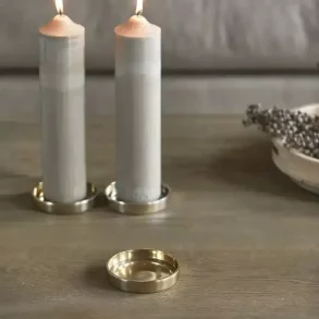 RM Candle Platter, gold