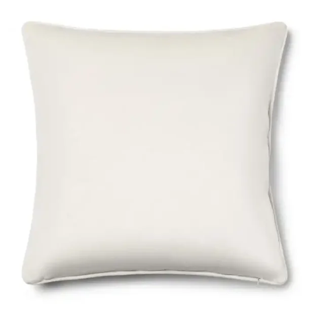 RM Monogram Velour Pudebetr�k, hvidt  50x50 cm