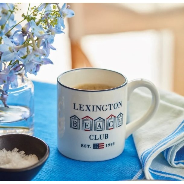 Lexington Beach Club Graphic Printed Earthenware Mug/4 stk.