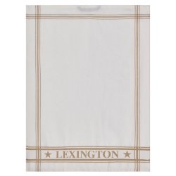 Lexington Cotton Jaquard Kitchen Towel Beige, s�t m. 2 stk.