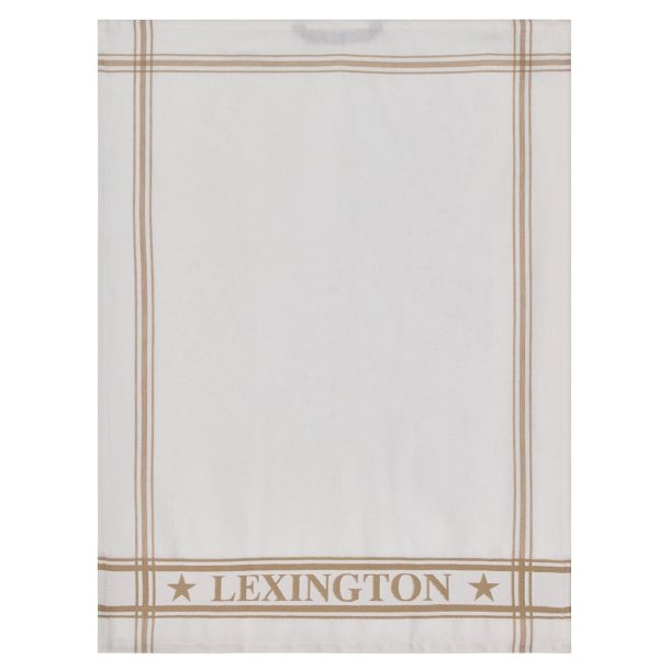 Lexington Cotton Jaquard Kitchen Towel Beige, s�t m. 2 stk.