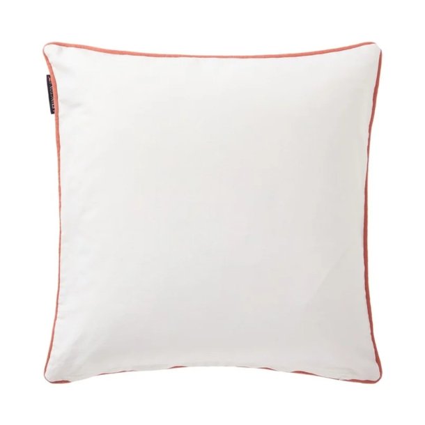 Lexington Beach House Organic Cotton Twill pudebetr�k, hvid/bl�/koral