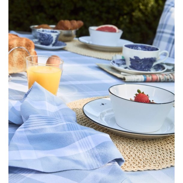 Lexington Checked Recycled Cotton Oxford Tablechloth 150 x 350 cm