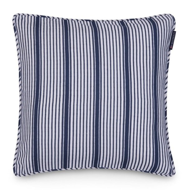 Lexington Icons Classic Striped Twill Pudebetr�k,  bl�/hvid