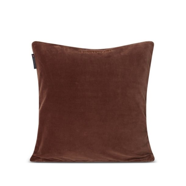 Lexington Block striped organic velour pudebetr�k,  Brown