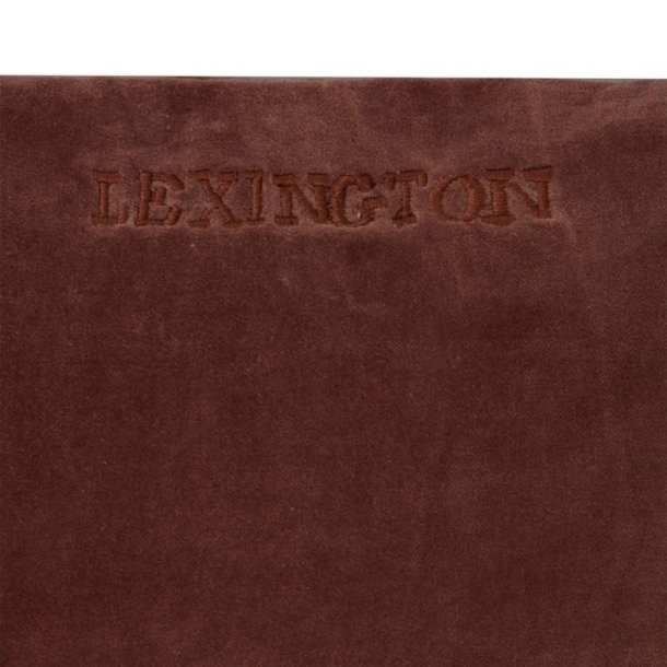 Lexington Block striped organic velour pudebetr�k,  Brown