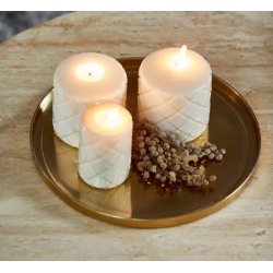 RM Candle Tray Chlo�, Gold