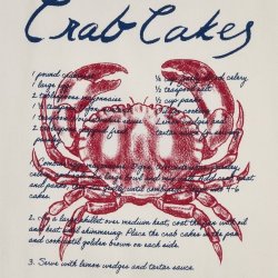 Lexington Crab Cakes Organic Cotton Twill Viskestykke