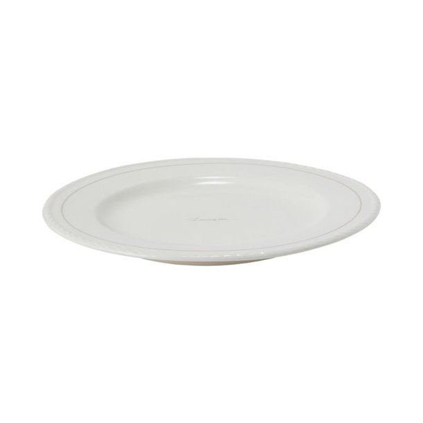 Lexington Porcelain Dessert Plate, white/beige, gaves�t m. 4 stk.