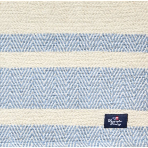 Lexington Striped Organic Cotton Herringbone d�kkeserviet