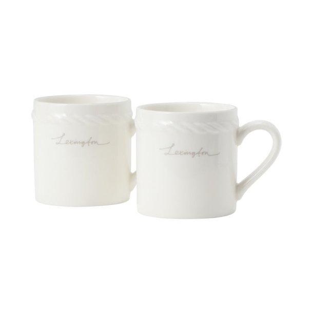 Lexington Porcelain Espresso Mug set 2 pcs., White/Beige