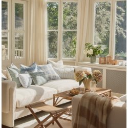 Lexington Organic Cotton Velvet Pillow Cover, Eucalyptus