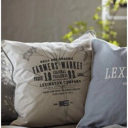 Lexington Farmers Market Organic Cotton Canvas Pudebetr�k, 50 x 50 cm