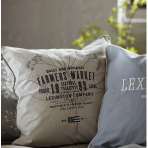 Lexington Farmers Market Organic Cotton Canvas Pudebetr�k, 50 x 50 cm