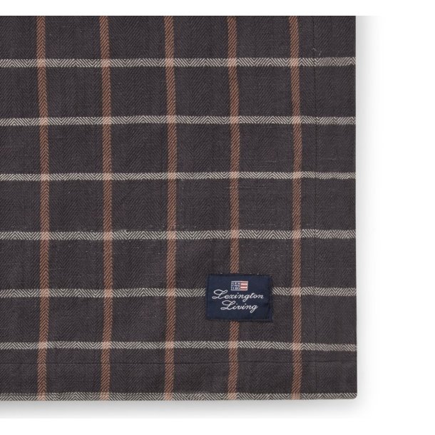 Lexington Checked Cotton/Linen Dug, 150x250 cm