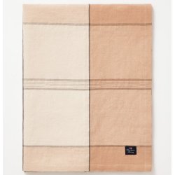 Lexington Checked tablecloth in linen blend, 150 x 350 cm