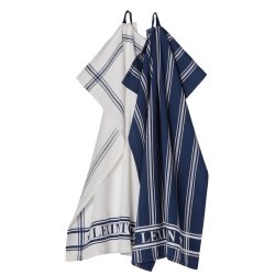 Lexington Cotton Jaquard Kitchen Towel Blue, s�t m. 2 stk.