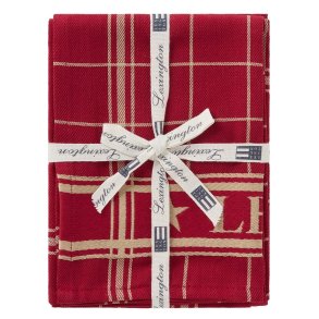 Lexington Cotton Jaquard Kitchen Towel Red-S�t m. 2