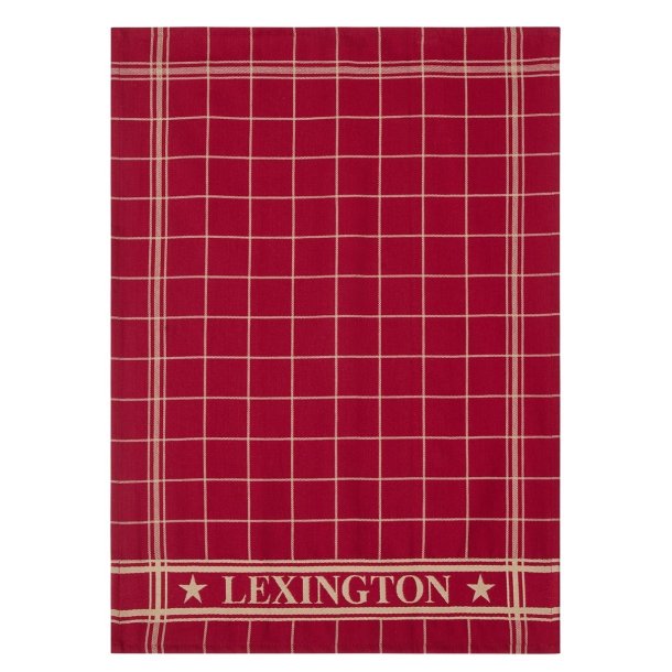 Lexington Cotton Jaquard Kitchen Towel Red-S�t m. 2