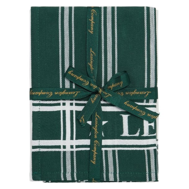 Lexington Cotton Jaquard Kitchen Towel Gr�n, s�t m. 2 stk.