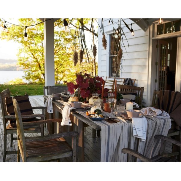 Lexington Striped Organic Cotton Tablecloth, 150 x 250 cm