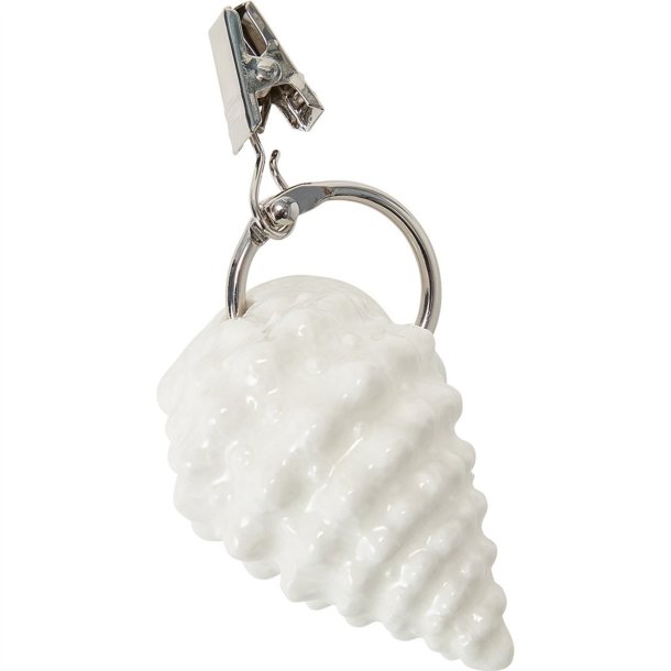 Lexington Shell Stoneware Dugv�gt, Hvid, S�t med 4. stk.