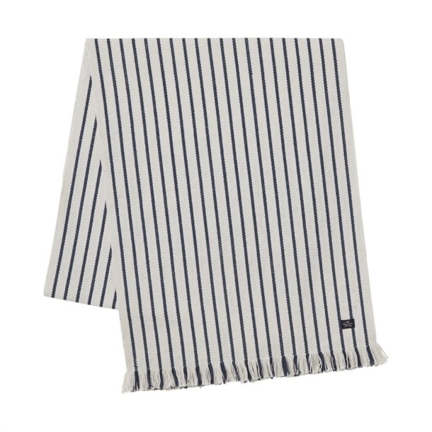 Lexington Striped Recycled Cotton Runner with Fringes, 50 x 350 cm