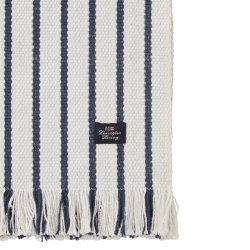 Lexington Striped Recycled Cotton Runner with Fringes, 50 x 350 cm