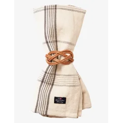 Lexington Checked tablecloth in linen blend, 150 x 350 cm