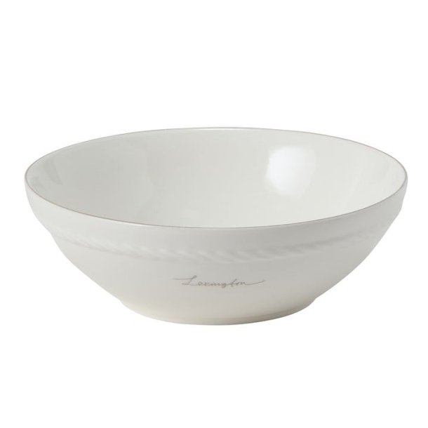 Lexington Porcelain Small Bowl,  white/beige, gaves�t m. 4 stk.