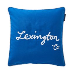 Lexington Logo Organic Cotton Twill Pudebetr�k, bl�t