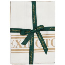 Lexington Cotton Jaquard Kitchen Towel Beige, s�t m. 2 stk.