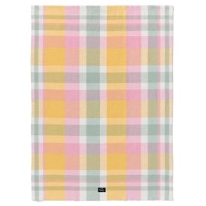 Lexington Easter Checked Linen Blend Kitchen Towel