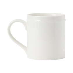 Lexington Porcelain Mug,  White/Beige
