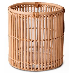Lexington Round rattan candle holder, medium