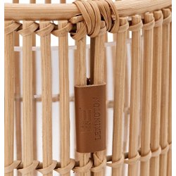Lexington Round rattan candle holder, medium