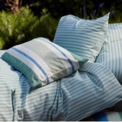 Lexington Irregular Striped Organic Cotton pude