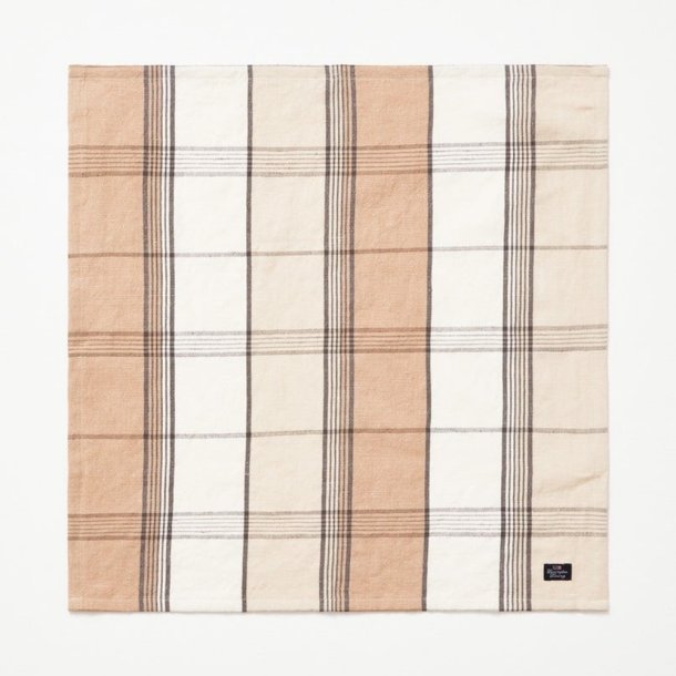 Lexington Checked Napkin  in linen blend, 50 x 50 cm