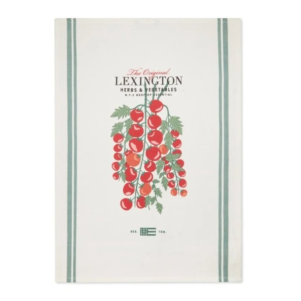 Lexington Tomato Organic Cotton Twill Kitchen Towel