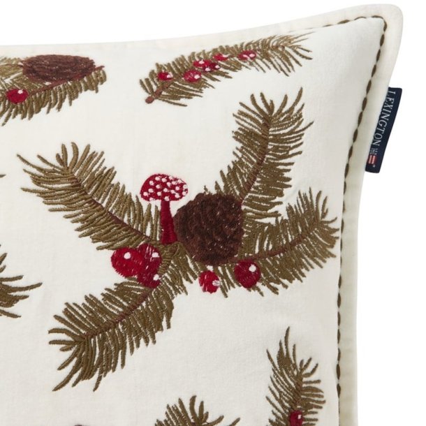 Lexington Pine Twigs Organic Cotton Velvet Pudebetr�k